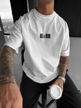 Hell and Devil Puff Print Oversized T-shirt
