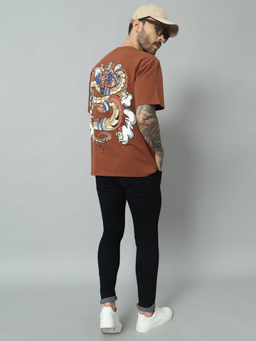Oversize Dragon Print T-Shirt