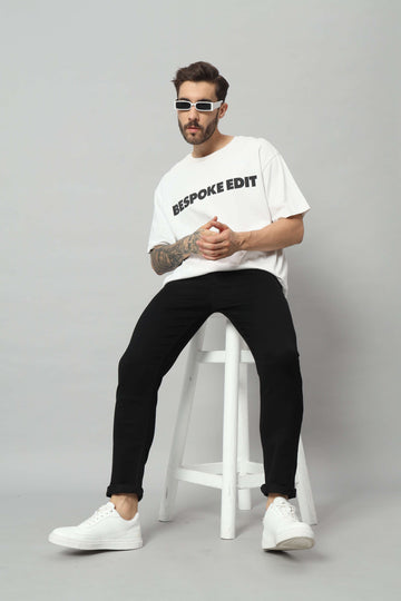 Wesgopan Men Denim Black Normal fit Jeans