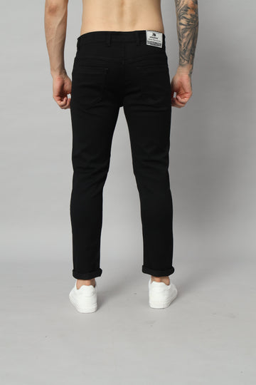 Wesgopan Men Denim Black Normal fit Jeans