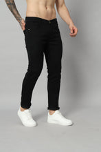 Wesgopan Men Denim Black Normal fit Jeans