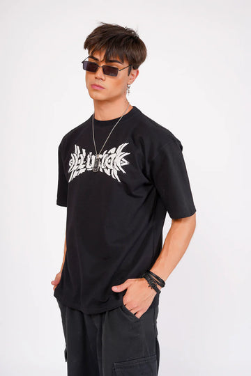 Illusion Puff Print Oversized T-shirt