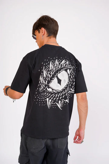 Illusion Puff Print Oversized T-shirt