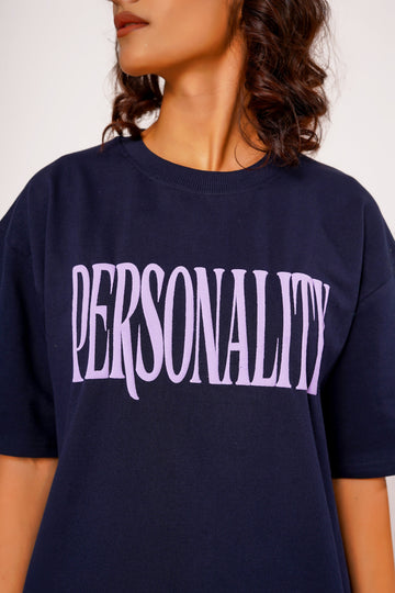 Personality Puff Print Oversized T-shirt