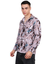Men's Mini Waffle Digital Print Shirt (ART- 5430)