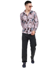 Men's Mini Waffle Digital Print Shirt (ART- 5430)