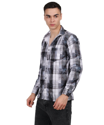 Men's Digital Print Cod Line Shirt