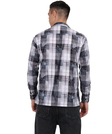 Men's Digital Print Cod Line Shirt