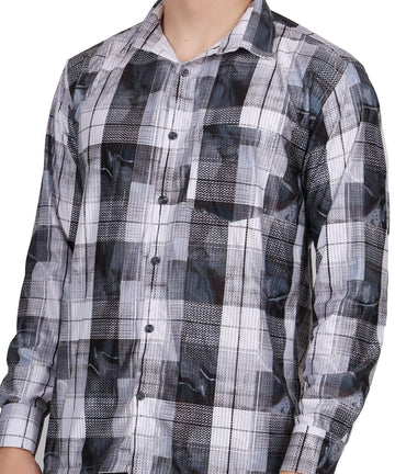 Men's Digital Print Cod Line Shirt