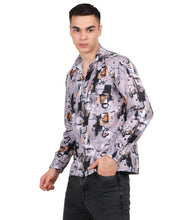 Men's Mini Waffle Digital Print Shirt (ART- 5110)