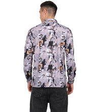 Men's Mini Waffle Digital Print Shirt (ART- 5110)