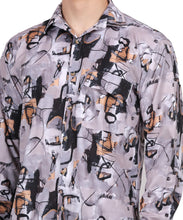 Men's Mini Waffle Digital Print Shirt (ART- 5110)