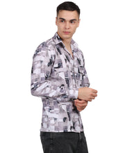 Men's Mini Waffle Digital Print Shirt (ART- 5210)