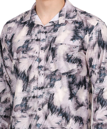 Men's Digital Print Cod Line Fader Shirt (ART- 5320)