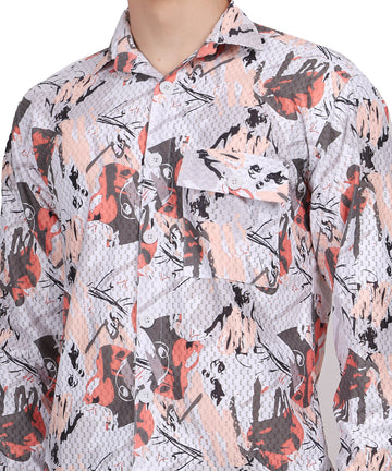 Men’s Digital Waffle Print Shirt (ART- 5140)