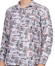 Men's Digital Print Cod Line Fader Shirt (ART- 5520)