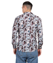 Men’s Crushing Blue Digital Print Shirt