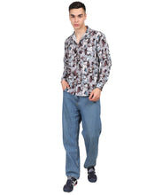 Men’s Crushing Blue Digital Print Shirt