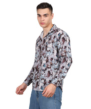 Men’s Crushing Blue Digital Print Shirt