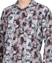 Men’s Crushing Blue Digital Print Shirt