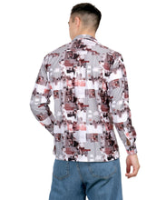 Men's Digital Print Cod Line Fader Shirt (ART- 5540)