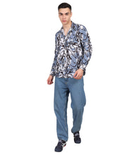 Men’s Crushing Blue Digital Print Shirt