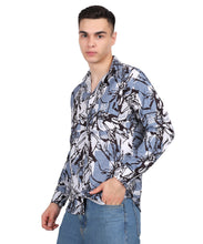 Men’s Crushing Blue Digital Print Shirt
