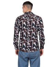 Men’s Crushing Black Digital Print Shirt