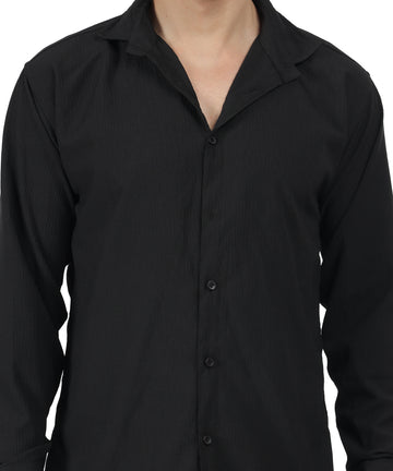 Wesgopan Men’s Black Texture Shirt