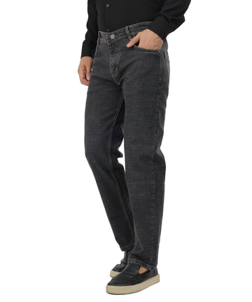Wesgopan Men's Comfort Grey Denim Jeans