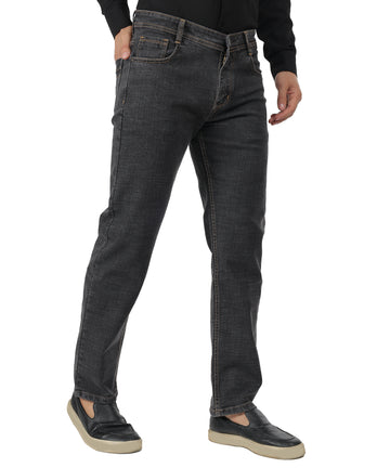 Wesgopan Men's Comfort Grey Denim Jeans