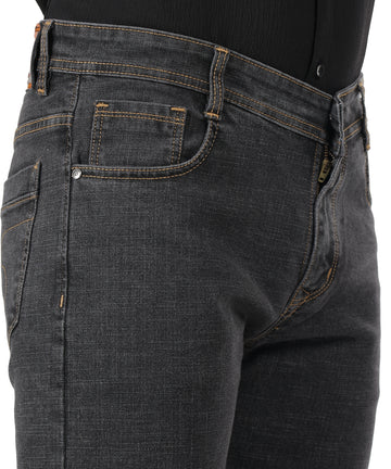Wesgopan Men's Comfort Grey Denim Jeans