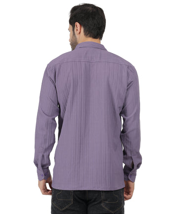 Wesgopan Men’s Lavender Texture Shirt