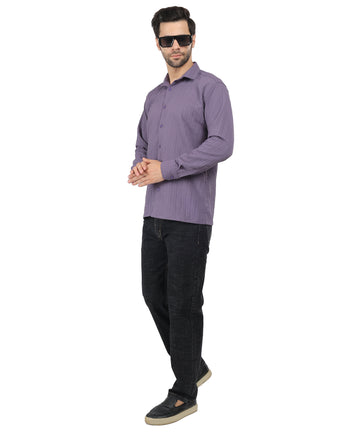 Wesgopan Men’s Lavender Texture Shirt