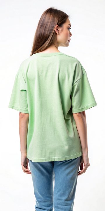 Plain Oversized Light Green T-Shirt
