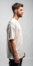 Oversized Plain Cream T-Shirt