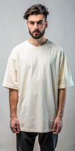 Oversized Plain Cream T-Shirt