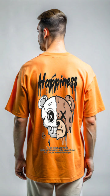 Happiness Digital Print Oversized T-shirt