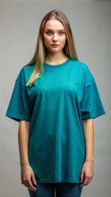 Plain Oversized Teal T-Shirt