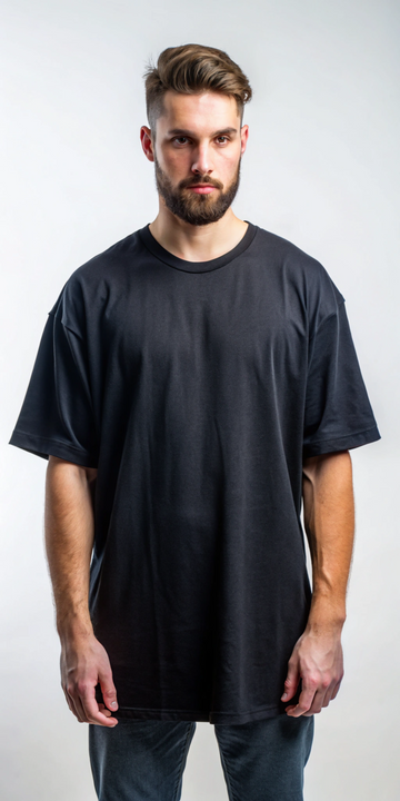 Oversized Plain Black T-Shirt
